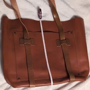 Brown Leather Tote Bag